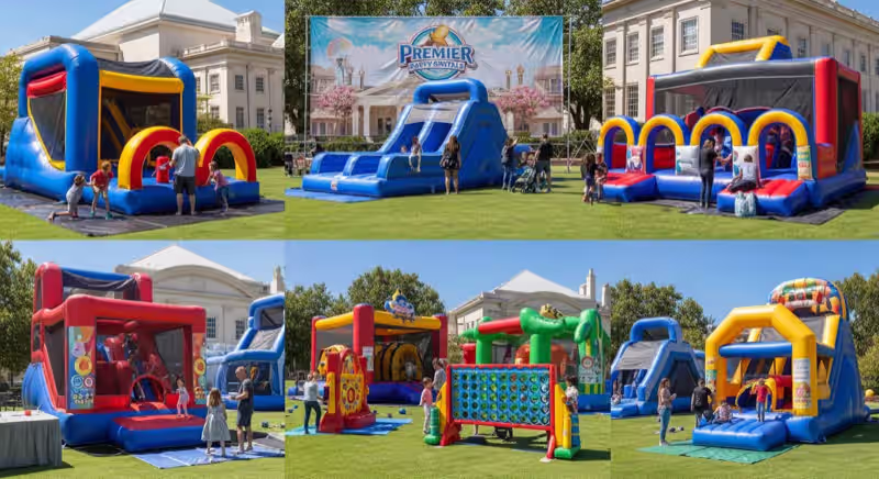 Brincolín grande para eventos sociales en Nápoles