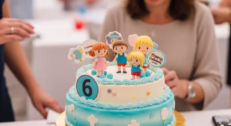 Centro de mesa para cumpleaños infantil con decoración premium en Toluca