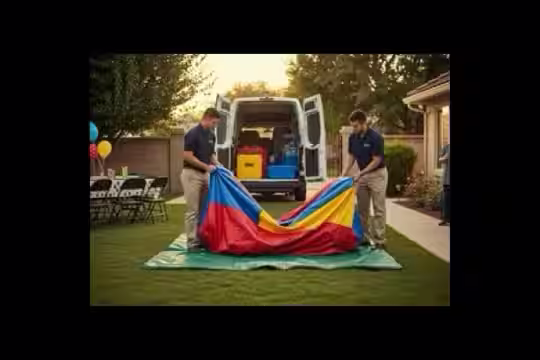 Recolección y desmontaje de inflables - Servicio completo incluido en la renta