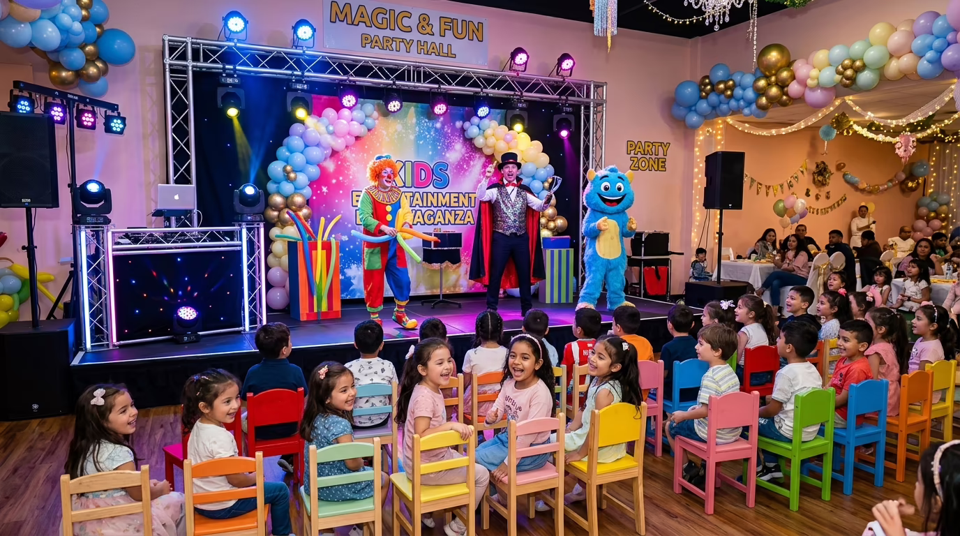 Actividades y juegos para niños en Fantasy Club Neza