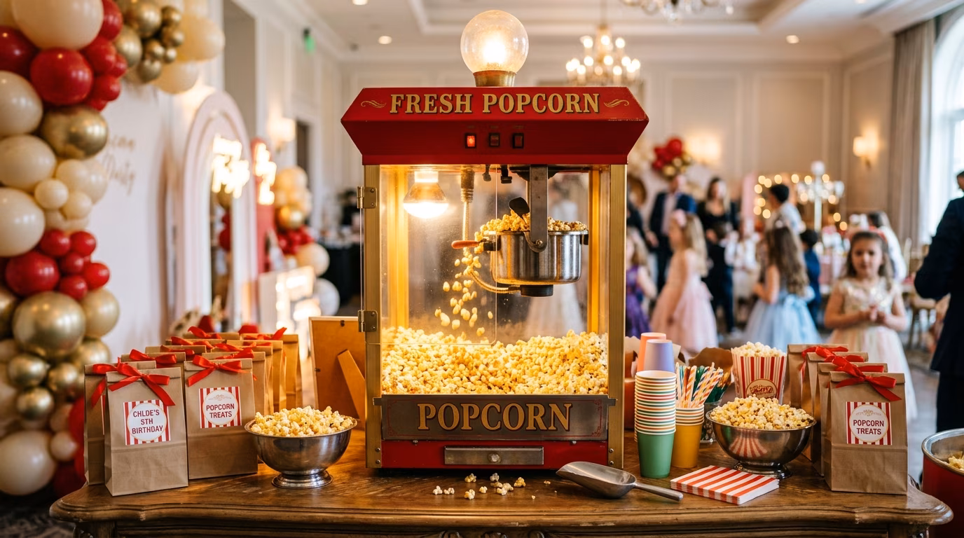 Servicio de palomitas para eventos en Tamborileiro Neza