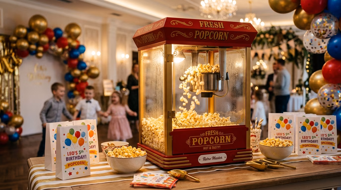 Servicio de palomitas en salón Divertimundo Nezahualcóyotl