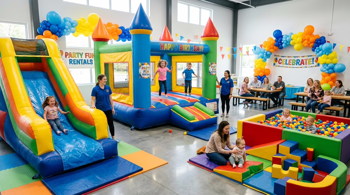 Inflables coloridos en Divertimundo Nezahualcóyotl Edomex
