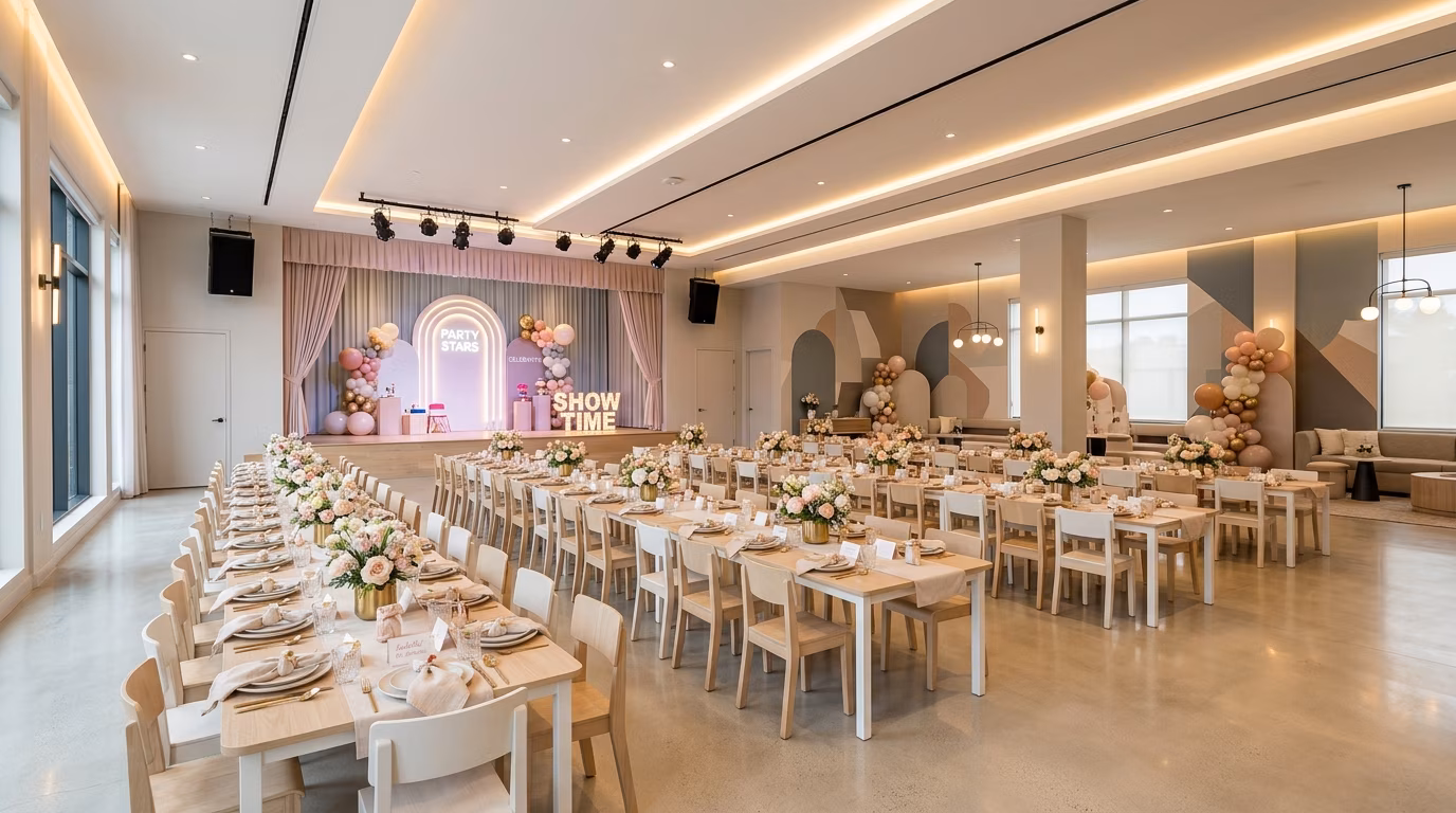 Interior premium de Salones Algarabía Río Consulado CDMX