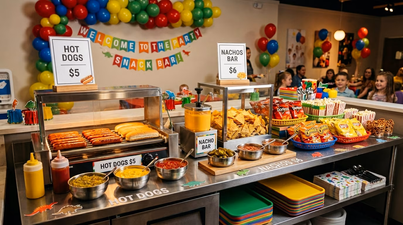 Servicio de snacks para fiesta en Candies Land CDMX